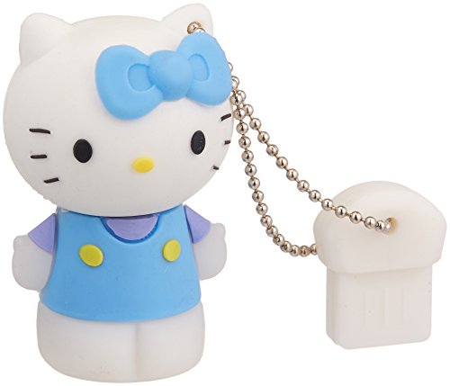 USB 8GB Blue Hello Kitty Flash Drive Memory Stick Keychain + Gift Box