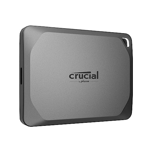 Crucial X9 Pro 2TB Portable SSD - Up to 1050MB/s Read and Write - Water and dust Resistant, PC and Mac, with Mylio Photos+ Offer - USB 3.2 External Solid State Drive - CT2000X9PROSSD902