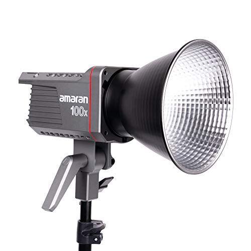 Amaran 100x Bi-Color LED Video Light 130W 2700-6500k 34300lux@1m CRI/TLCI95+ Bluetooth App Control 9 Built-in Lighting Effects DC/AC Power Supply Ultra Silent Fan(amaran100x)