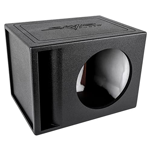 Skar Audio AR1X12V Single 12' Universal Fit Armor Coated Ported Subwoofer Box with Kerf Port