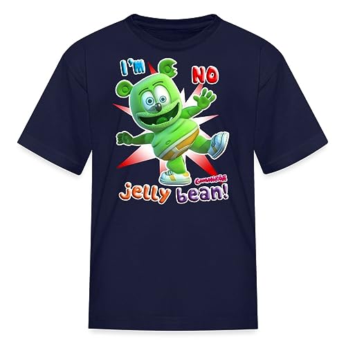 Spreadshirt Gummibär I'm No Jelly Bean Gummy Bear Merch Kids' T-Shirt, S, Navy