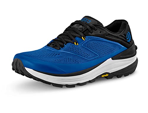 Topo Athletic Men's Ultraventure 2 Comfortable Lightweight 5MM Drop Trail Running Shoes, Athletic Shoes for Trail Running, Blue/Grey, Size 10