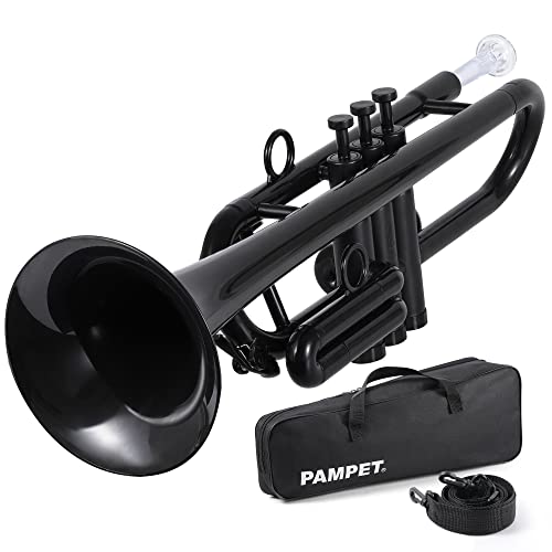 PAMPET Professional Plastic Trumpet C trumpet (Black)