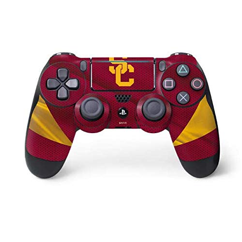 Skinit Decal Gaming Skin for PS4 Pro/Slim Controller - Officially Licensed USC USC Trojans Jersey Design