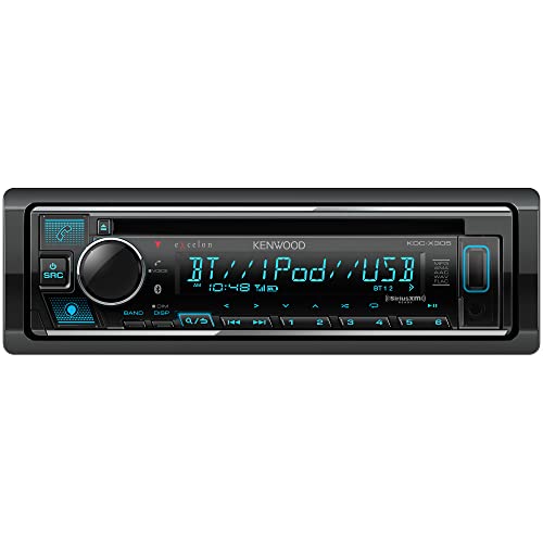Kenwood KDC-X305 eXcelon CD Car Stereo Receiver w/Bluetooth Hands Free Calling, AM/FM Radio, USB, Amazon Alexa Built Ready, Variable Color Illumination