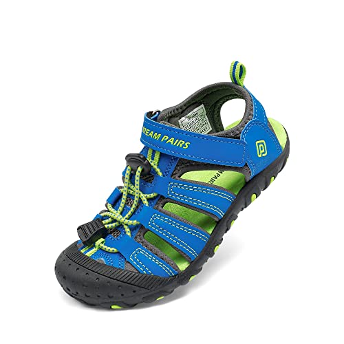 DREAM PAIRS Boys Girls Little Kid 181105K Royal Blue Green Athletic Outdoor Summer Sandals Size 12 M US Little Kid