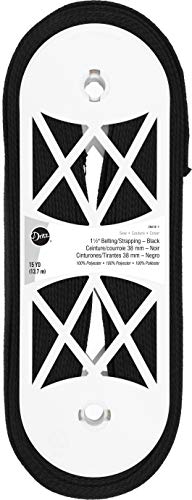Dritz 28610-1 Belting/Strapping, Polyester, 1-1/2-Inch x 15-Yards, Black