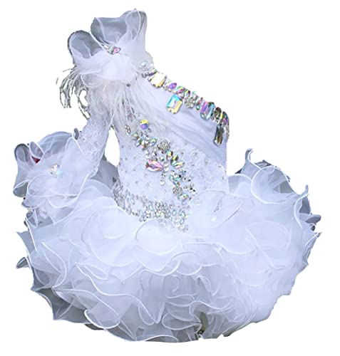 Jenniferwu G068 Infant Toddler Baby Newborn Little Girl's Pageant Party Birthday Dress White Size 3T