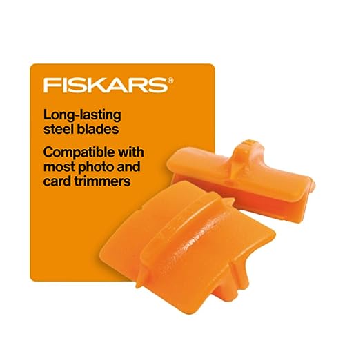 Fiskars Paper Cutter Replacement Blades - 2-Pack - Style G for 9' and 12' Paper Trimmer - Orange