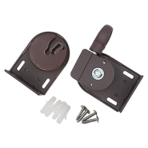 Lihopefe Cordless Bracket, Usual Replacement Parts for Indoor/Outdoor Sun Shades or Roller Up Blinds (Brown)