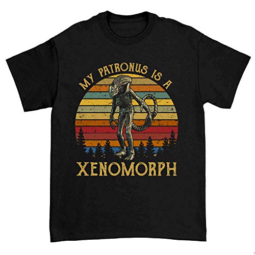vintage style My Patronus is A Xenomorph Tshirt Multicolored