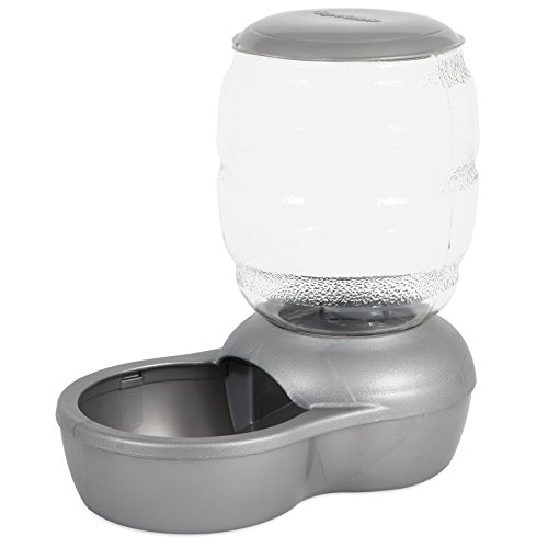 Petmate Replendish Automatic Cat and Dog Feeder 4, Pearl Silver Grey, 2 LB