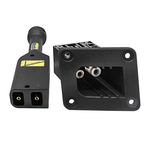 Drive-up EZGO TXT Medalist 36V PowerWise Charger Receptacle and W/Handle Plug Fits Electric 1996 UP Golf Cart 73345-G01&73063-G01