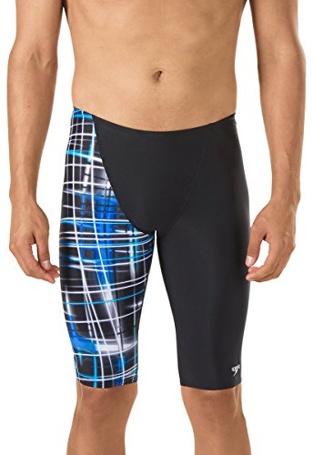 Speedo Men's Swimsuit Jammer PowerFlex Eco Laser Sticks - Manufacturer Discontinued