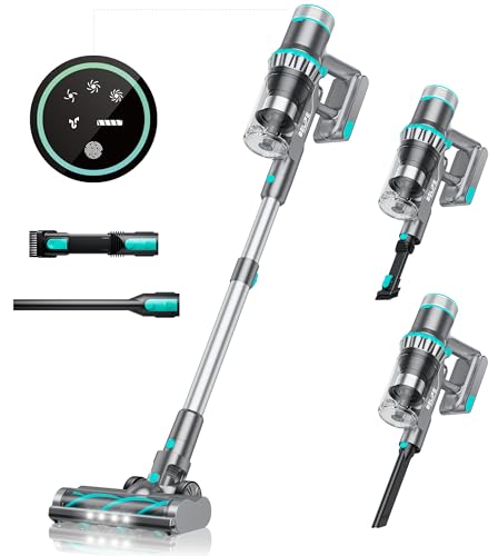 Belife BVC11 Cordless Vacuum Cleaner, Stick Vacuum Cleaners for Home Carpet Hardwood Floor, Wireless Household Vaccum for Pet Hair with Touch Display, 22Kpa Powerful Suction, Up to 40mins Runtime