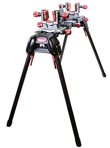 Tipton Standing Ultra Gun Vise with Customizable Design and Non-Marring Materials for Cleaning, Gunsmithing, and Maintenance,black, gray, red Dimensions: 54' x 35' x 30'