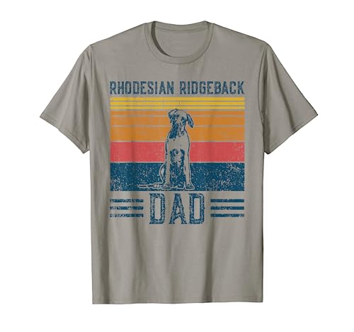 Dog Ridgeback Dad - Vintage Rhodesian Ridgeback Dad T-Shirt