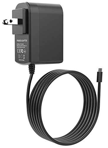Fast 2.6 amp Charger for Nintendo Switch and USB Type C Devices – AC Power Adapter for Pro Controller and Joycon Charging Stand (Including TV Mode) with 5.9' Attached Cable