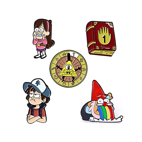 Enamel Pin Set Creative Lovely Brooch Pins Enamel Lapel Pin Lettering Pins Lapel Badge (GDXZ)