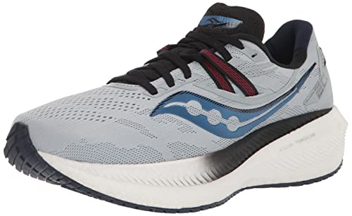 Saucony Men's Triumph 20 Sneaker, Vapor/Black, 10.5