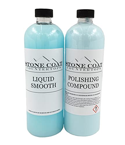 Polishing & Cleaning Kit for Epoxy Resin (Stone Coat Countertops) – Remove Scratches from Epoxy Projects After Sanding! Smooths Out Counters, Tables, and Other Surfaces!