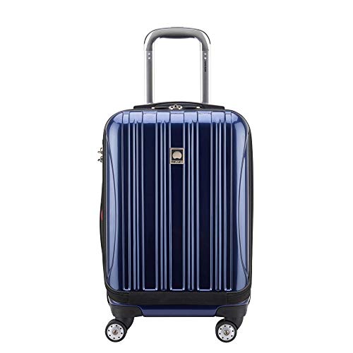 DELSEY Paris Helium Aero Hardside Expandable Luggage with Spinner Wheels, Blue Cobalt, Carry-On 19 Inch