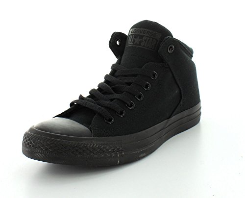 Converse Men's Street Canvas High Top Sneaker, Black/Black/Black, 9 M US