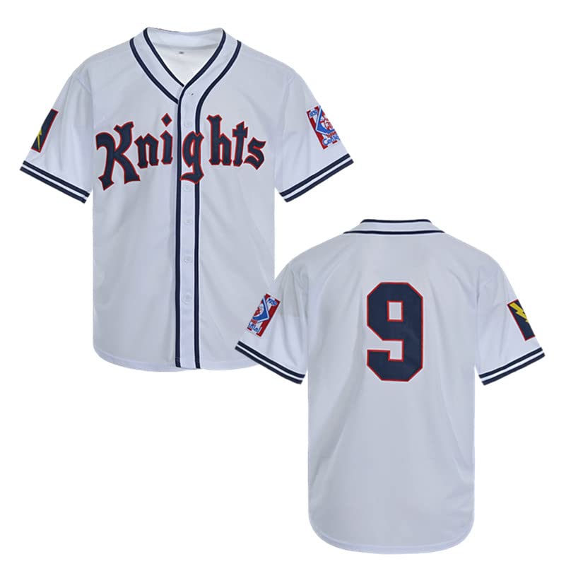 Men's Roy Hobbs New York Knights The Natural Movie Baseball Jerseys White (L)