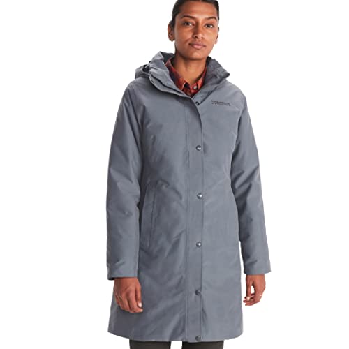 MARMOT Women's Chelsea Down-Insulated Waterproof Coat, Steel Onyx, Medium