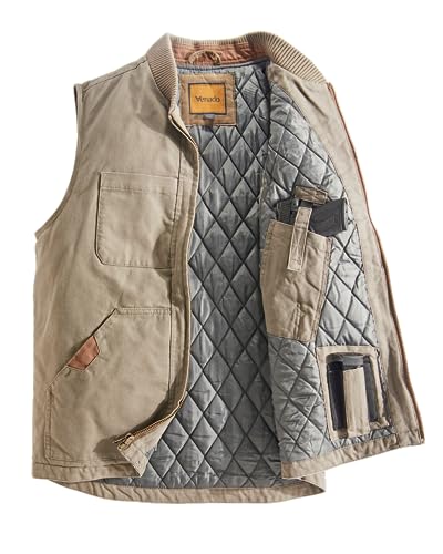 Venado Concealed Carry Vest for Men - Built-in Left and Right Handed Holster (Light Olive, XX-Large)