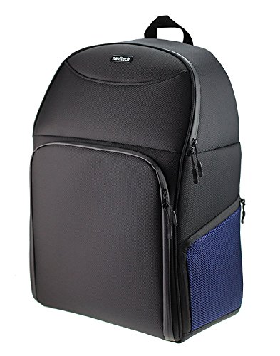 Navitech Rugged Black & Blue Backpack Rucksack Case Compatible with The XIRO Xplorer