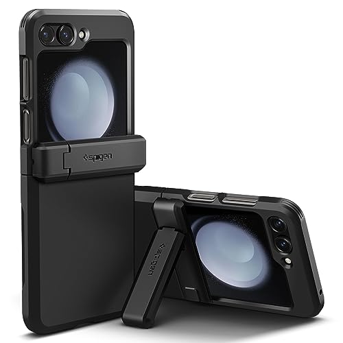 Spigen Tough Armor Pro [Hinge Protection] Designed for Galaxy Z Flip 5 Case (2023) - Black