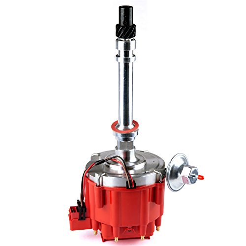 MAS Ignition Distributor w/Cap & Rotor GM08 Compatible with Chevy GM SBC 262 267 305 307 327 350 400 small blocks 402 454 big blocks BBC V8 65k Coil HEI DD-SBC-HEI-V8 850001R 7500RPM