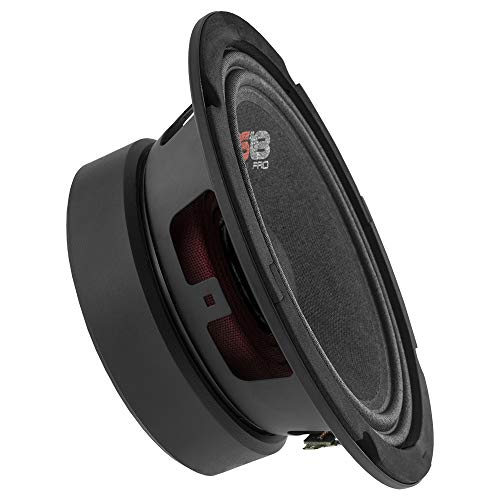 DS18 PRO-GM6 Loudspeaker - 6.5', Midrange, Black Steel Basket, 480W Max, 140W RMS, 8 Ohms - Premium Quality Mid Range Speakers Car Audio Door Speakers for Car or Truck Stereo Sound System (1 Speaker)