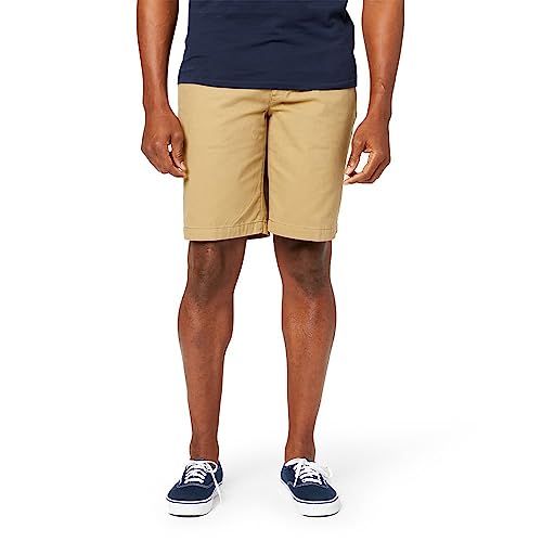 Dockers Men's Perfect Classic Fit 8' Shorts, New British Khaki (Waterless), 34 Regular