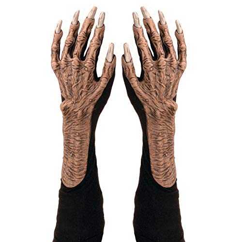 Zagone Studios G1001 Adult Monster Hands, Brown/Beige, One Size