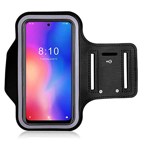 Running Armband for Apple iPhone 12 Pro Max 6.7' Adjustable Arm Phone Case Holder for BLU G50 Plus G80 Vivo X6 C6 J6 2020 Sport Mobile Phone Bag for Hiking Exercise Gym Workout Key Holder