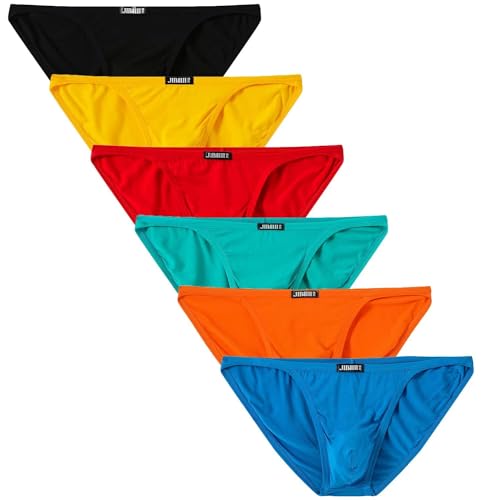 JINSHI Men Briefs Low Rise String Bikini Underwear XL(31'-34')/US size M