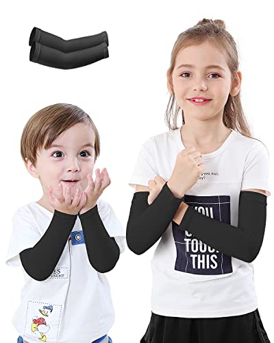 Newbyinn Arm Sleeves for Kids Child Toddlers, Age 1-7, UV Sun Protection, Cooling Sleeves to Cover Arms