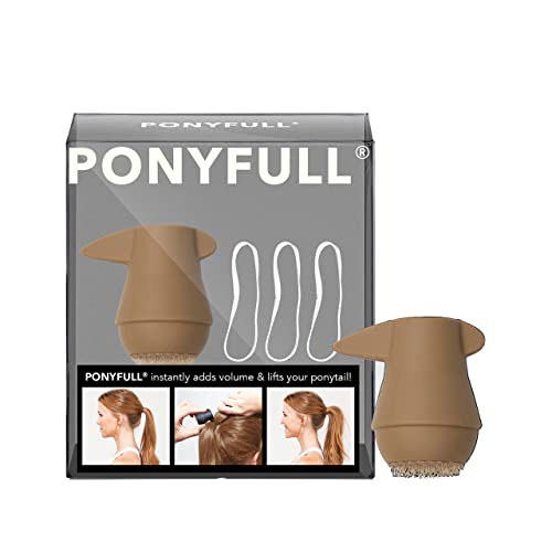 Kitsch PONYFULL Ponytail Volume Enhancer - Volumizing Ponytail Tool | Holiday Gift | Enhance Ponytail Style for Fine Hair Adds Volume and Lift Perfect for Daily Use & Any Occasion, 1 Pc (Blonde)