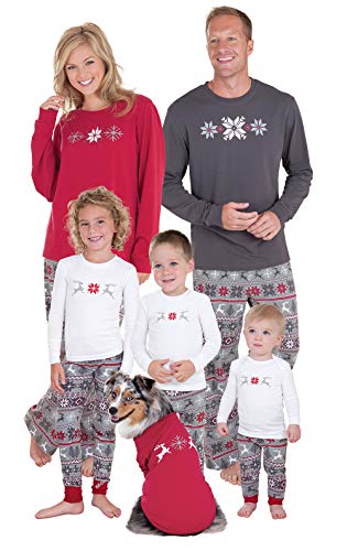 PajamaGram Christmas Pajamas For Family - Family Pajamas, Nordic, Men's XXL Gray