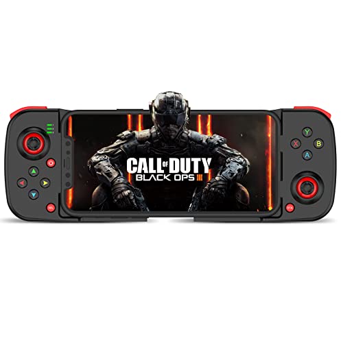 Joso Wireless Game Controller for iOS, Android, PC, Bluetooth Gamepad Joysticks for iPhone13/12/11/X, iPad Mini/Air/Pro, Mac, MacBook, Tablets, Samsung Galaxy, Steam, COD Mobile, Apex - Direct Play