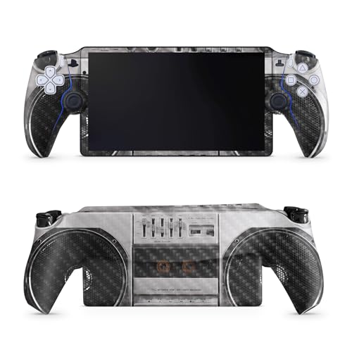 Carbon Fiber Gaming Skin Compatible with PS5 Portal Remote Player - Booming Box - Premium 3M Vinyl Protective Wrap Decal Cover - Easy to Apply | Crafted in The USA by MightySkins