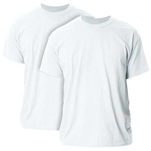 Gildan Adult Ultra Cotton T-Shirt, Style G2000, Multipack, White (2-Pack), 5X-Large
