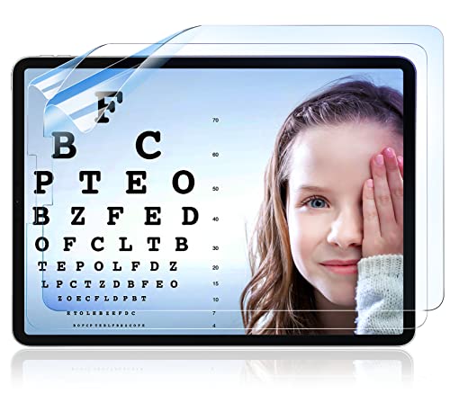 [2 Pack] Anti Blue Light Screen Protector Compatible with iPad 9/8/7 Generation (10.2-Inch, 2021/2020/2019 Model), Anti Glare iPad 10.2 screen protector, IRPOKKO HD Clarity iPad Matte Screen Protector