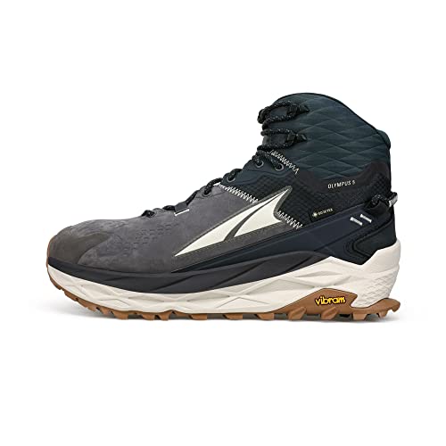 ALTRA Men's AL0A7R6Q Olympus 5 Mid GTX Trail Running Shoe, Black/Gray - 10.5 M US