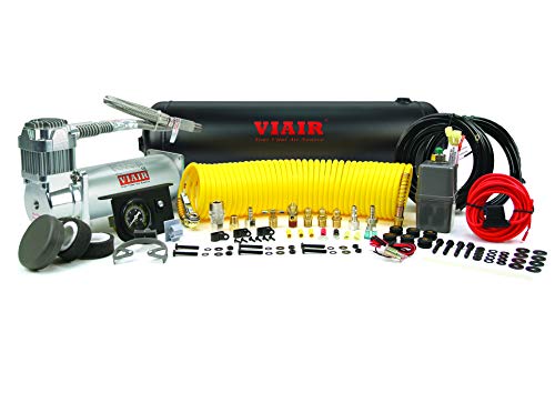 VIAIR 10007 Constant Duty Onboard Air System, 2.5, Silver Compressor/Black Tank