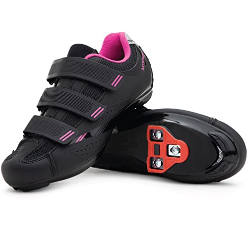 Tommaso Pista 100 Indoor Cycling Shoes for Women: Peloton Bike Compatbile with Pre-Installed Look Delta Cleats - Perfect for Spin Bike & Road Bike Use - Peleton Shoes Indoor Bike Shoe - Pink Delta 37