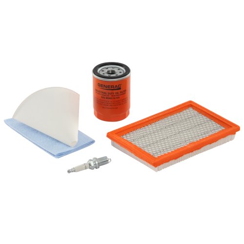 Generac 6482 Scheduled Maintenance Kit for 8kW Home Standby Generators - Keep Your Generator Running Smoothly, Orange/White