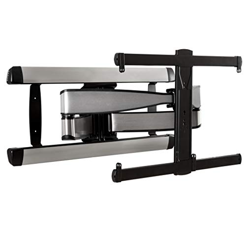 Sanus Premium Full Motion TV Wall Mount for TVs Up to 90' - Stainless Steel Finish with Smooth Extension, Swivel & Tilt